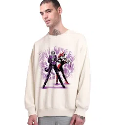 Bewakoof Gardenia Fleece Graphic Relaxed Fit Sweatshirt-picture-14