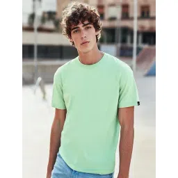 Bewakoof Green Cotton Regular Fit T-Shirt-picture-31