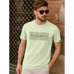 Bewakoof Green Cotton Regular Fit T-Shirt-image-20