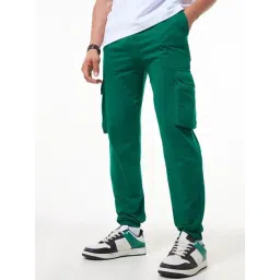 Bewakoof Green Relaxed Fit Joggers-picture-24