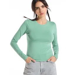 Bewakoof Green Slim Fit Top-picture-11