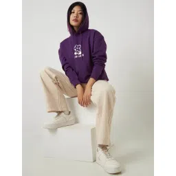 Bewakoof Heavy Duty 1.0 Women's Garden of Thoughts Graphic Print Oversized Hoodie-picture-29