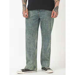 Bewakoof Men Baggy Washed Straight Fit Jeans-picture-24