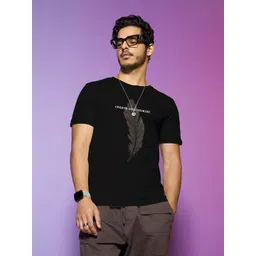 Bewakoof Men Black Printed T-shirt-picture-11