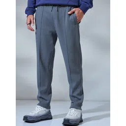 Bewakoof Men Grey Mid-Rise Cotton Track Pant-picture-44