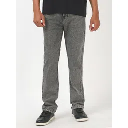 Bewakoof Men Grey Slim Straight Fit Stretchable Jeans-picture-11