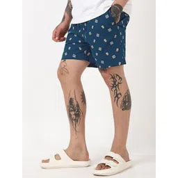 Bewakoof Men Navy Blue All Over Printed Boxers-picture-27