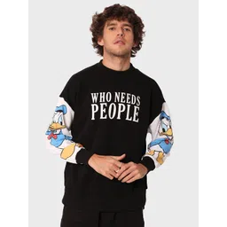 Bewakoof Men Oversized Fit Printed Sweatshirt-picture-39