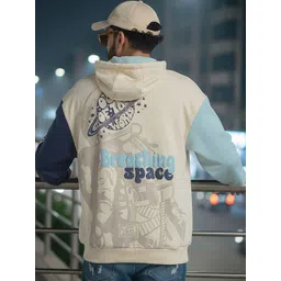 Bewakoof Men Printed Hooded Pullover Sweatshirt-picture-30