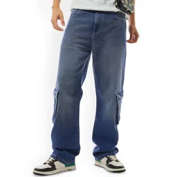 Bewakoof Men Straight Fit Clean Look Light Fade Jeans-picture-26