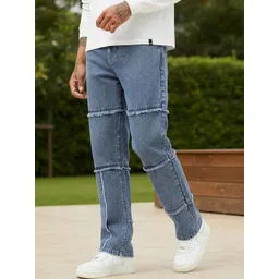 Bewakoof Men Straight Fit Mid-Rise Light Fade Jeans-picture-27