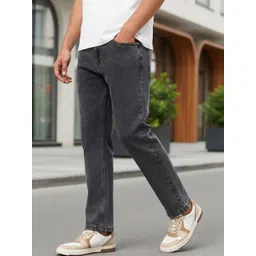 Bewakoof Men Straight Fit Mid-Rise Light Fade Stretchable Jeans-picture-35