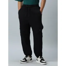 Bewakoof Men's Black Super Loose Fit Cargo Joggers-picture-38