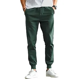 bewakoof Men's Cotton Regular Fit Joggers | Track pants for man | Lower for man | Trouser for men | Multipurpose | Mens Lower Activewear | Utility Pockets | Lightweight & Flexible Elastic Waist | Casual Joggers-picture-40
