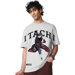 bewakoof Men's Graphic Print Oversized Fit T-Shirt-picture-19