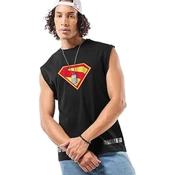 bewakoof Men's Graphic Print Oversized Fit Vest-picture-54