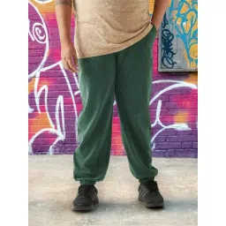 Bewakoof Men's Green Oversized Plus Size Acid Wash Jogger-picture-25