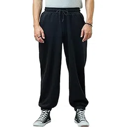 bewakoof Men's Loose Mid Rise Joggers-picture-15