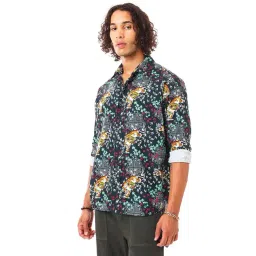 Bewakoof Men's Multicolor All Over Printed Oversized Shirt-picture-20