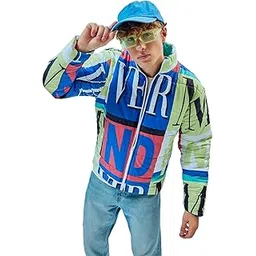 bewakoof Men's Nylon Oversized Fit High Neck Puffer Jacket | Jacket for Men Winter Wear-picture-15