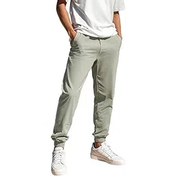 bewakoof Men's Solid Regular Fit Cotton Joggers-picture-27