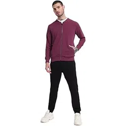 Bewakoof Men's Solid Regular Fit Full Sleeve Round Neck Terry Sweatshirt-picture-16