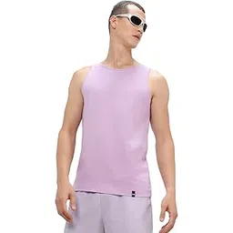 bewakoof Men's Solid Regular Fit Sleeveless Round Neck Cotton Vest-picture-11