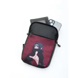Bewakoof Naruto Merchandise Maroon Printed Small Cross Body Bag-picture-12