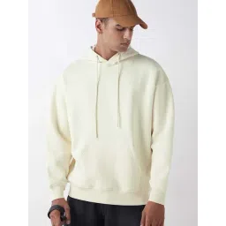 Bewakoof Off White Relaxed Fit Hoodie-picture-45