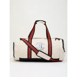 Bewakoof Official DC Superman Beige & Black Printed Medium Gym Bag-picture-22