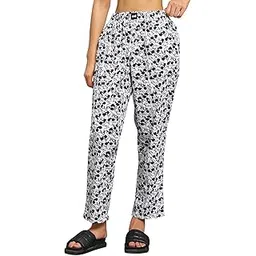bewakoof Official Disney Merchandise Women's All Over Printed Regular Fit Cotton Pyjamas-picture-33