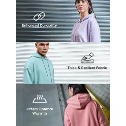 Bewakoof Official Marvel Merchandise Black Panther Men's Graphic Print Oversized Fit Full Sleeve Hooded Poly Cotton Hoodies image 4