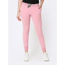 Bewakoof Pink Regular Fit Joggers-picture-10