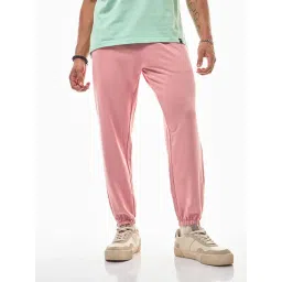 Bewakoof Pink Relaxed Fit Oversized Joggers-picture-15