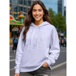Bewakoof Purple Relaxed Fit Embroidered Hoodie-picture-38