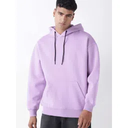 Bewakoof Purple Rose Relaxed Fit Hoodie-picture-32