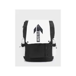 Bewakoof Unisex Black Hustle Printed Laptop Backpack-picture-33