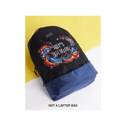 Bewakoof Unisex Blue & Black Tanjiro Sword Graphic Pinted Small Backpack-picture-26