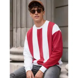 Bewakoof White Blended Relaxed Fit Self Sweatshirt-picture-13