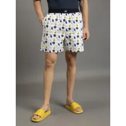Bewakoof White Cotton Regular Fit Printed Boxers-picture-12