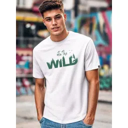 Bewakoof White Cotton Regular Fit T-Shirt-picture-34