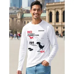 Bewakoof White Cotton Regular Fit T-Shirt-picture-32