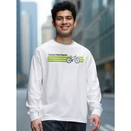 Bewakoof White Cotton Relaxed Fit T-Shirt-picture-21