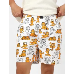 Bewakoof White Official Garfield Merchandise All Over Printed Regular Fit Boxers-picture-15