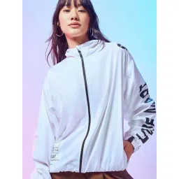 Bewakoof White Printed Relaxed Fit Jacket-picture-43