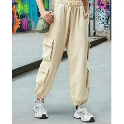 bewakoof Women Loose Fit Cargo Joggers-picture-23