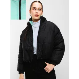 Bewakoof Women Reversible Crop Puffer Jacket-picture-20