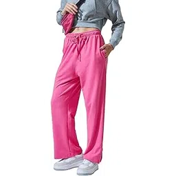 bewakoof Women's Cotton Regular Fit Track Pant|Track Pants for Woman | Lower for Women | Multipurpose | Activewear | Utility Pockets | Lightweight & Flexible Elastic Waist | Casual Joggers-picture-48