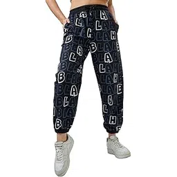 bewakoof Women's High Rise Terry Oversized Fit Joggers-picture-15