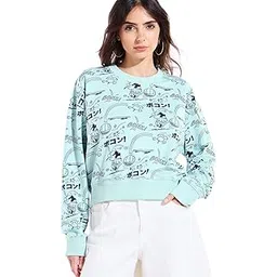 bewakoof Women's Polycotton Oversized Fit Sweatshirt | Sweatshirt for Woman Winter Wear-picture-15